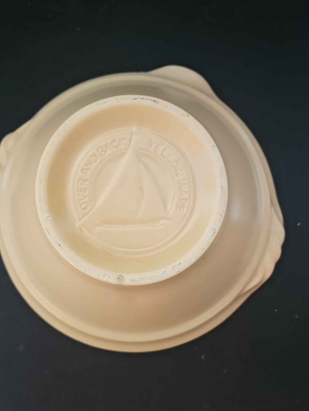 Yellow Ware Beige Ceramic Mixing Bowl - Picture 3 of 7